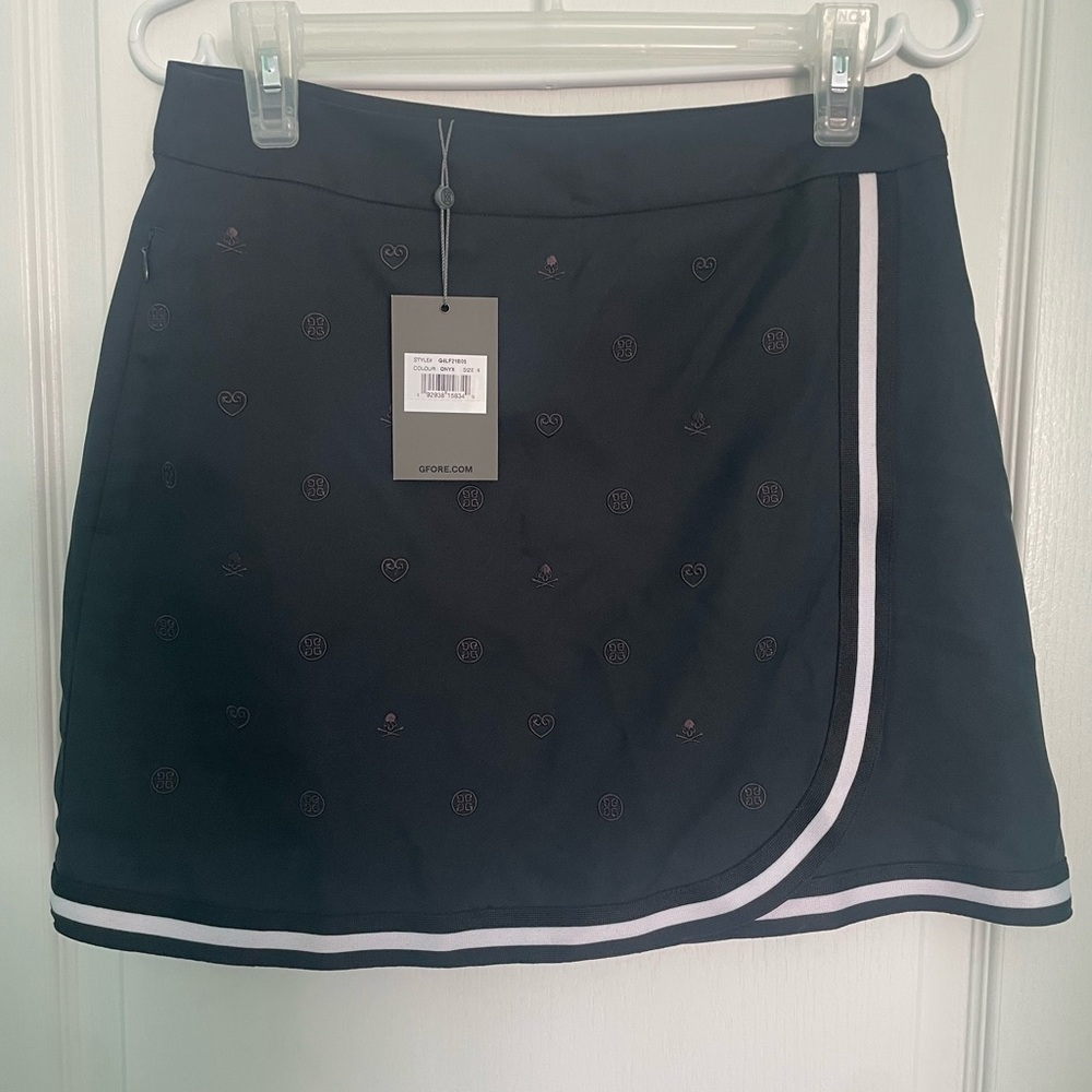 G/FORE Black Golf skort with White Accents